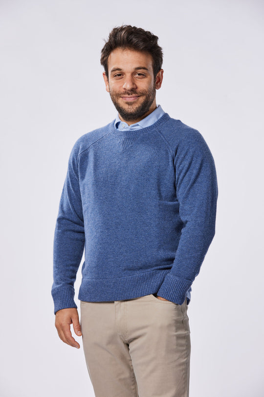 Cashmere Crewneck for Guys Under 5'9"