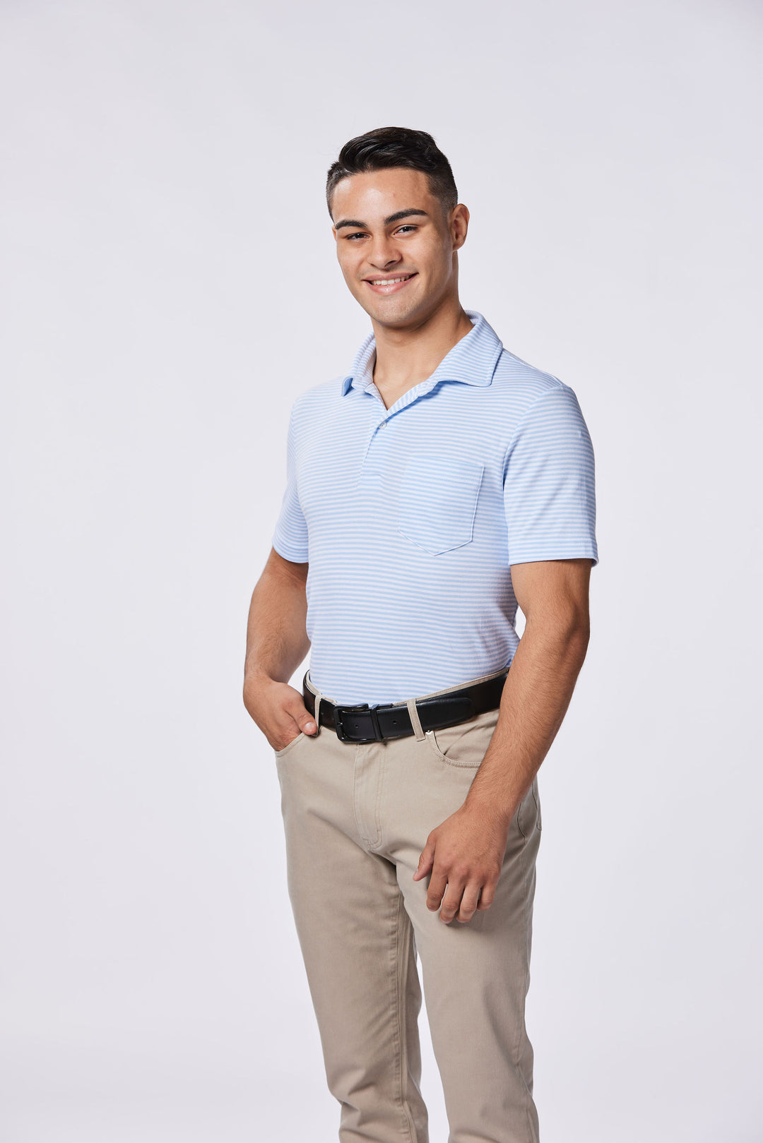 Pima Cotton Polo for Guys Under 5'9"