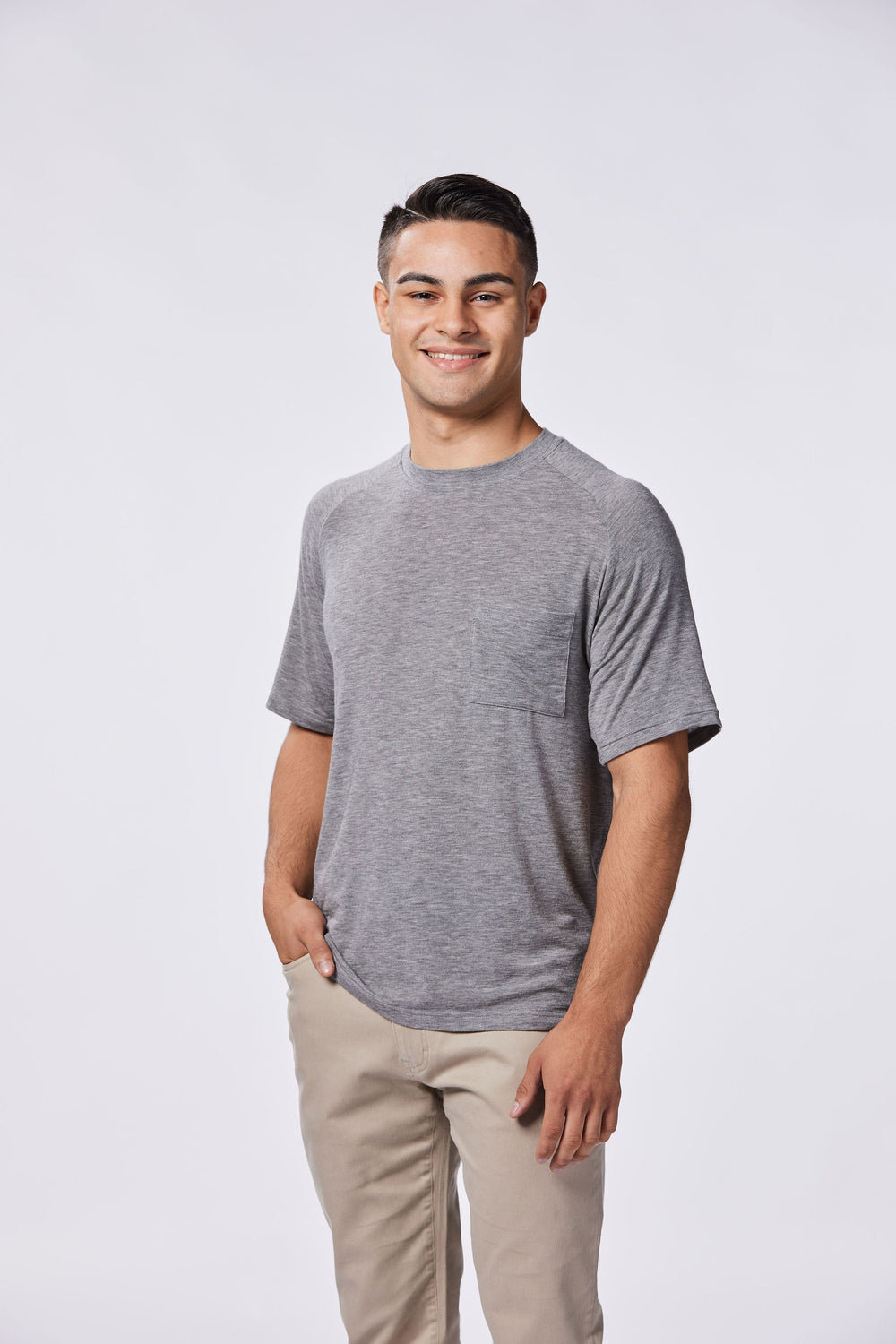 Merino Wool T-Shirt  for Guys Under 5'9"