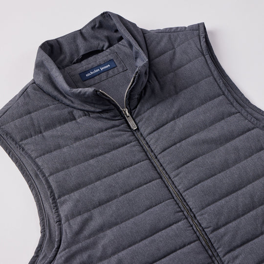 Nicholas James Performance Vest in Steel Grey